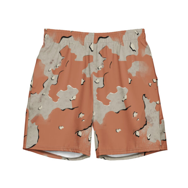 all over print recycled swim trunks white front 63b5b7422db47