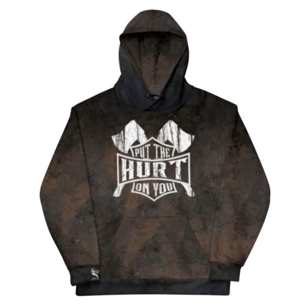 all over print unisex hoodie white front Woo