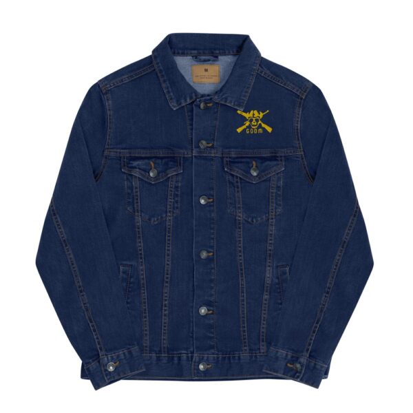 unisex denim jacket classic denim front 64193ad78bccf
